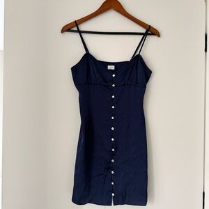 Wilfred Midnight Blue Button-Up Top
